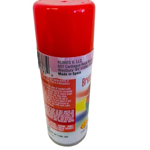 Bright Color Hair Spray 2 Oz Rubies II LLC Temporary Hair Color Red - Picture 5 of 6